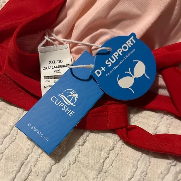 Cupshe Vibrant Red Bikini Set - Picture 7 of 8